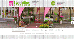 Desktop Screenshot of gaertnerei-steinhilber.de
